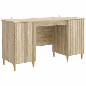 vidaXL Mesa Carvalho Sonoma 142,5 x 50 x 75 cm Derivados de Madeira