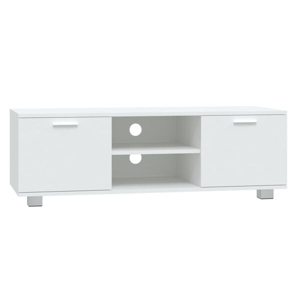 vidaXL Móvel de TV 120x40,5x35 cm derivados de madeira branco