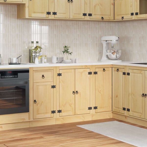 vidaXL Arm&aacute;rio com prateleira SKI Castanho Mel 60 x 46 x 81,5 cm