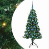 vidaXL &Aacute;rvore de Natal artificial de canto Verde 150 cm PVC e Metal