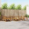 vidaXL Conjunto de Sof&aacute;s para Exterior 8 pcs Natural