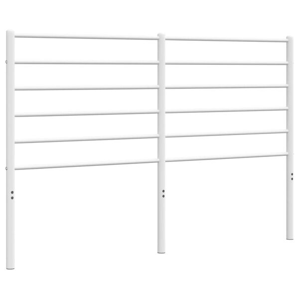 vidaXL Cabeceira de substitui&ccedil;&atilde;o 140 cm metal branco