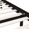 vidaXL Estrutura de cama solteiro 90x190 cm pinho maci&ccedil;o preto