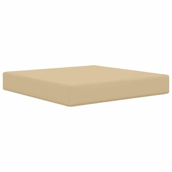 vidaXL Almofada para Sof&aacute; Externo 3 pcs Bege Poli&eacute;ster