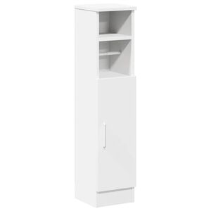 vidaXL M&oacute;vel p/ casa de banho c/ suporte de rolos 20,5x22x90 cm branco
