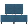 vidaXL Cama Box com cabeceira Azul Escuro 160 x 200 cm Veludo