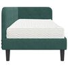 vidaXL Estrutura de Cama de Canto Verde Escuro 80 x 200 cm Veludo