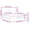 vidaXL Estrutura de cama otomana com colch&atilde;o 180x200cm cinzento escuro