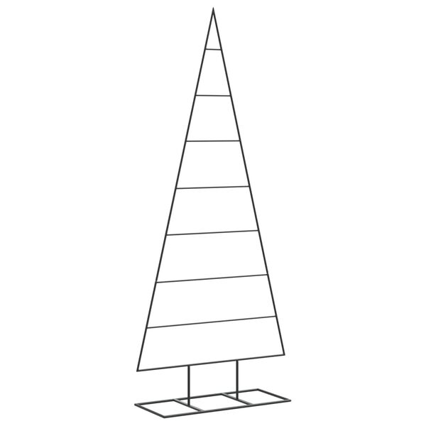 vidaXL &Aacute;rvore de Natal para decora&ccedil;&atilde;o 150 cm metal preto
