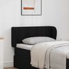 vidaXL Orelha de Cabeceira Preto 40 x 23 x 6 cm PVC