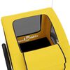 vidaXL Reboque bicicleta p/ animais tecido oxford/ferro amarelo