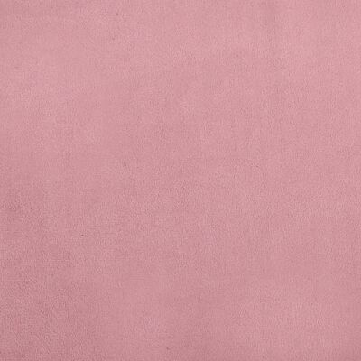 vidaXL Sofá infantil 70x45x26,5 cm veludo rosa