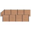 vidaXL Conjunto de Cercas 9 unid. 1484 x 186 cm WPC e Alum&iacute;nio