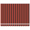 vidaXL Toldo Vermelho e Preto 350 x 250 x 165 cm Poli&eacute;ster e Alum&iacute;nio