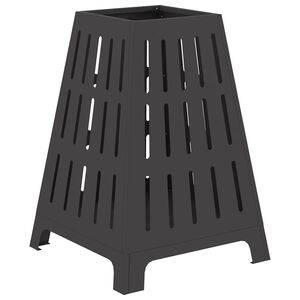 vidaXL Fire Pit Preto 50 x 50 x 70 cm Aço laminado a frio