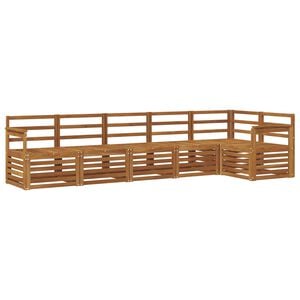 vidaXL Conjunto de Sof&aacute;s para Exterior 6 unid. 6 lugar Natural