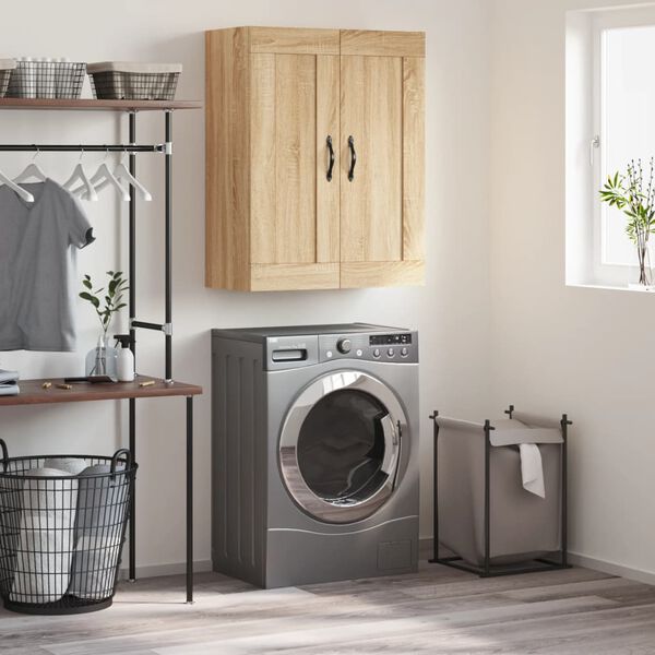 vidaXL Arm&aacute;rio de parede 69,5x34x90 cm deriv. madeira carvalho sonoma