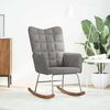 vidaXL Cadeira de baloiço veludo cinzento-claro