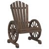 vidaXL Cadeira Adirondack para jardim madeira de abeto maci&ccedil;a