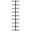 vidaXL Garrafeiras de parede para 18 garrafas 2 pcs ferro preto