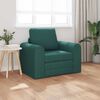 vidaXL Sof&aacute;-Cama Verde Escuro 98 x 71 x 83 cm tecido