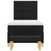 vidaXL Cama Box com colch&atilde;o com cabeceira Preto 100 x 200 cm tecido