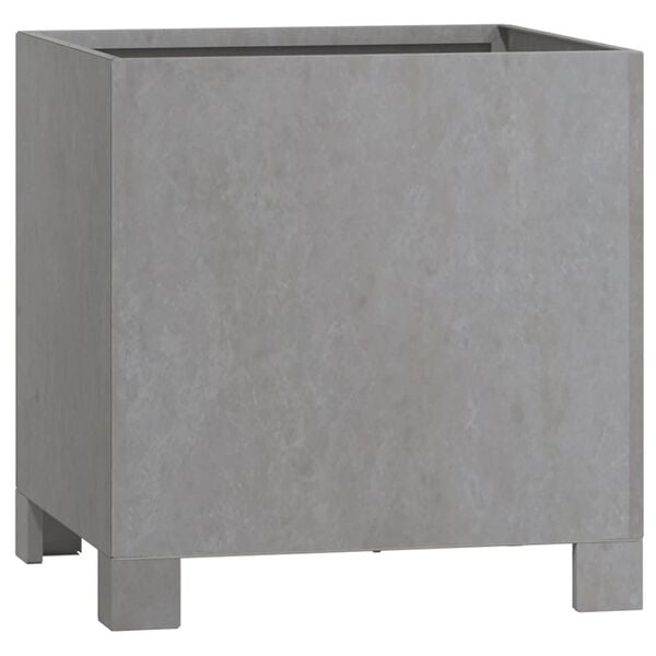 vidaXL Vaso/floreira com pernas 30x30x30 cm a&ccedil;o corten cor enferrujado