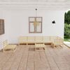 vidaXL 8 pcs conjunto lounge de jardim pinho maci&ccedil;o
