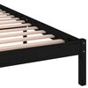 vidaXL Estrutura de cama 200x200 cm pinho maci&ccedil;o preto