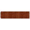 vidaXL Bordas de relvado 10 pcs 25x103 cm a&ccedil;o corten flex&iacute;vel