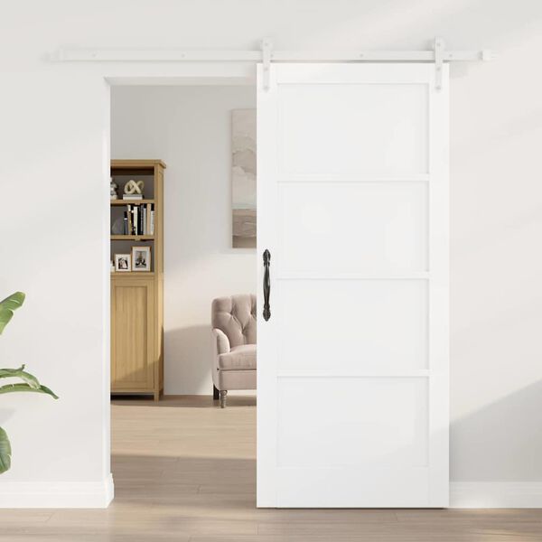 vidaXL Porta Deslizante ORKDAL Branco 86 x 198,5 cm