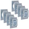vidaXL An&eacute;is de fixa&ccedil;&atilde;o para atrelados 8 pcs a&ccedil;o galvanizado 2000 kg