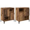 vidaXL Aparadores 2 pcs Madeira Antiga 60 x 35 x 70 cm