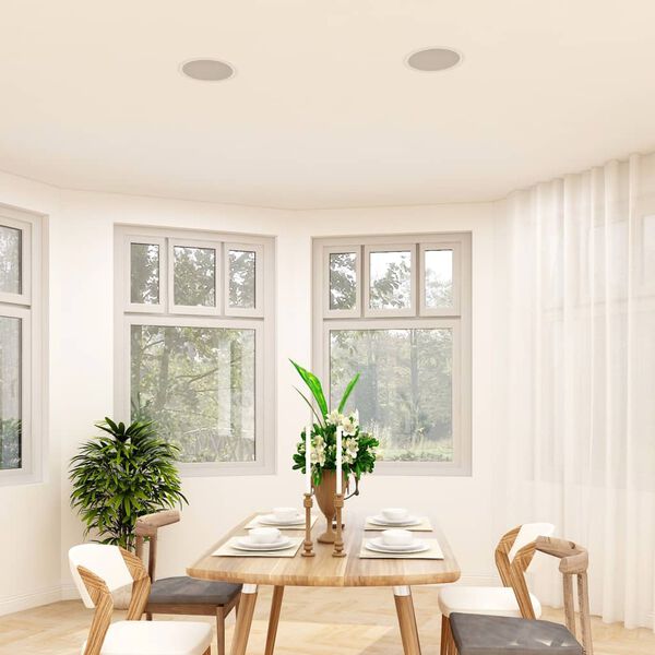 vidaXL Colunas de encastrar no teto/parede 2 pcs 120 W