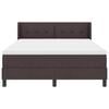 vidaXL Cama Box com colch&atilde;o Marrom Escuro 200 x 160 cm Poli&eacute;ster