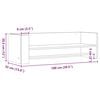 vidaXL Prateleira parede 100x35x30,5 cm deriv. de madeira cinza sonoma