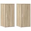 vidaXL Sapateiras 2 pcs 32x35x70 cm contraplacado cor carvalho sonoma