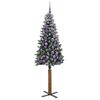 vidaXL &Aacute;rvore de Natal Slim com 300 LEDs com suporte Verde 180 cm