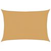 vidaXL Para-sol estilo vela retangular 160 g/m&sup2; 4x6 m PEAD areia