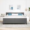 vidaXL Cama Box Manual Cinza Claro e Branco 203 x 200 x 88 cm