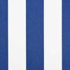 vidaXL Toldo retr&aacute;til manual com LEDs Azul e Branco 2,5 x 2 m