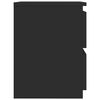 vidaXL Mesas de cabeceira 2 pcs 30x30x40 cm contraplacado preto