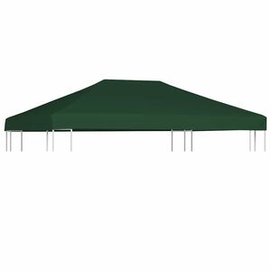 vidaXL Cobertura de gazebo 310 g/m&sup2; 4x3 m verde