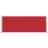 vidaXL Toldo lateral retrátil para pátio 180x500 cm vermelho