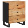 vidaXL Mesa de cabeceira 50x33x62 cm ac&aacute;cia maci&ccedil;a/derivados madeira