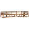 vidaXL Conjunto de Sof&aacute;s para Exterior 5 pcs Natural