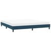 vidaXL Estrutura de cama sem colch&atilde;o 180x210 cm veludo azul-escuro