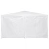 vidaXL Tenda de Festa Branco 400 x 400 x 266 cm Polietileno