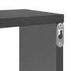 vidaXL Estantes de parede c&uacute;bicas 6pcs contr. 100x15x30cm cinza brilh.