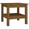 vidaXL Mesa de centro 45x45x40 cm pinho maci&ccedil;o castanho mel